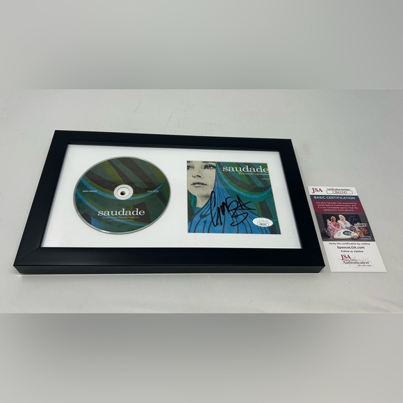 Rob Garza signed Thievery Corporation Saudade CD Cover Framed JSA COA